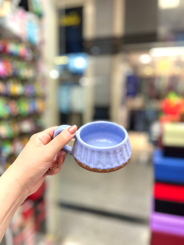 لته خوری دفرمه سرامیکی دستساز رنگ پاستلی